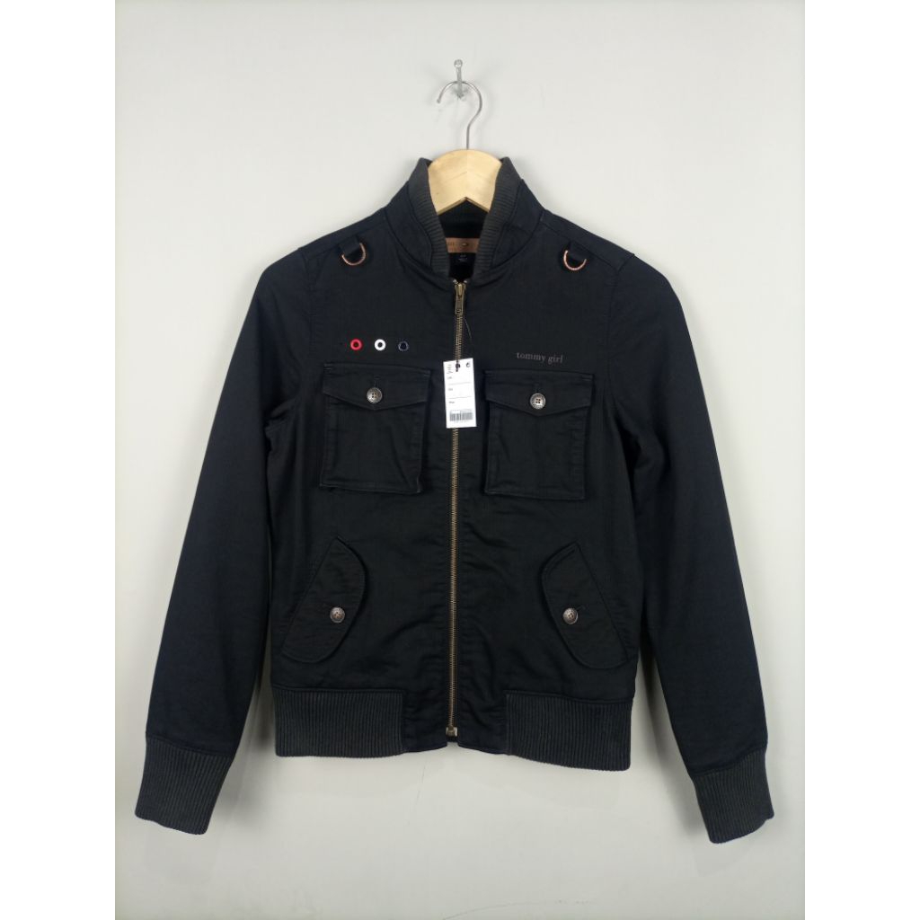 Jaket Tommy Jeans Original_Tommy Girls_Hitam_Like New_Size S