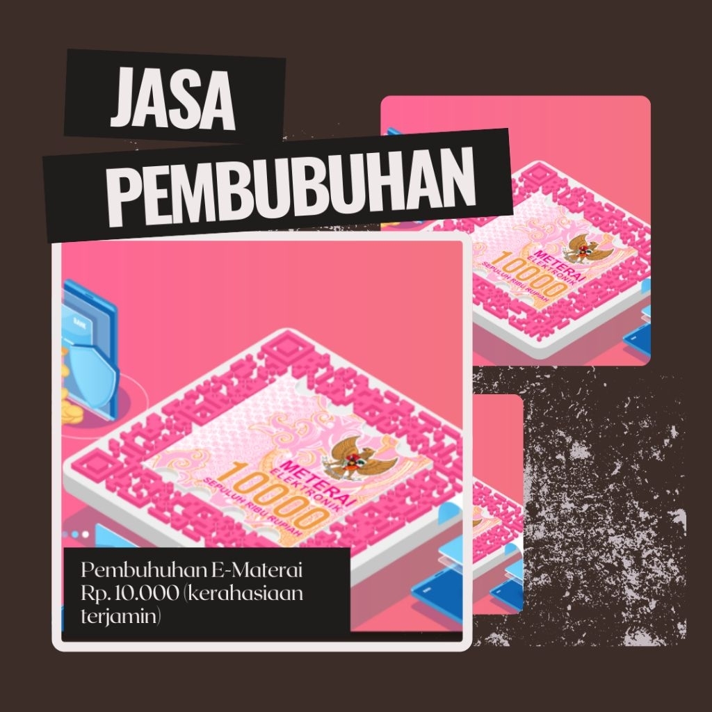 Pembubuhan E-Materai 10000