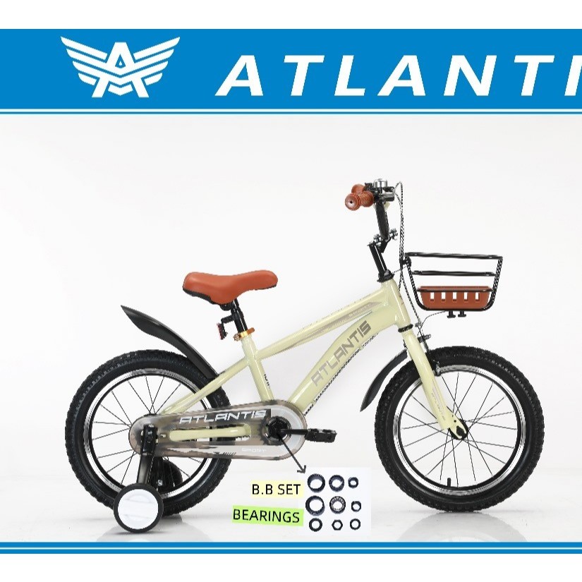 Sepeda anak laki bmx atlantis BM 8.0 ukuran 16-18 inch dengan keranjang depan NEW