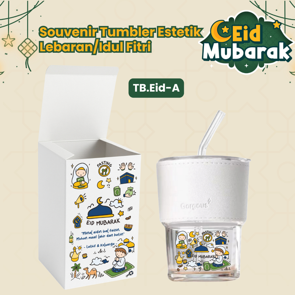Kai Craft - Custom Souvenir Hampers Lebaran Tumbler Estetik & Mug Enamel