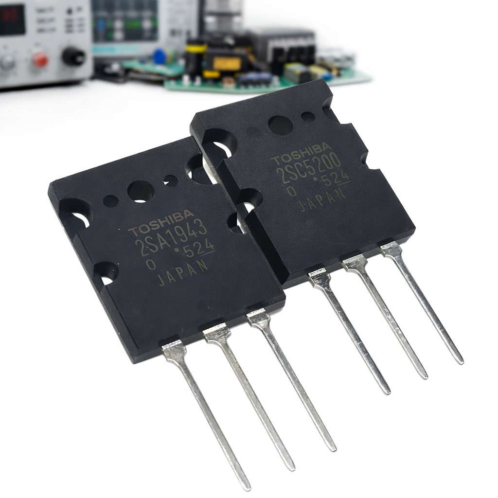 TR TOSHIBA 2SA1943 2SC5200 SERI LOT 524 JAPAN JEPANG TRANSISTOR FINAL TOSHIBA ASLI 2 SA 1943 2 SC 52