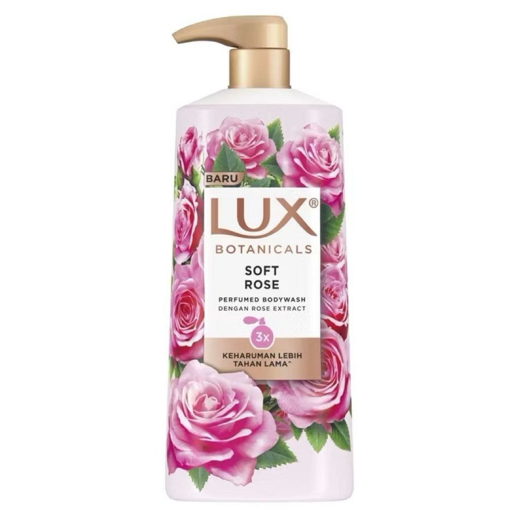 Lux Botanicals Body Wash Sabun Mandi Cair Soft Rose Pump 500g
