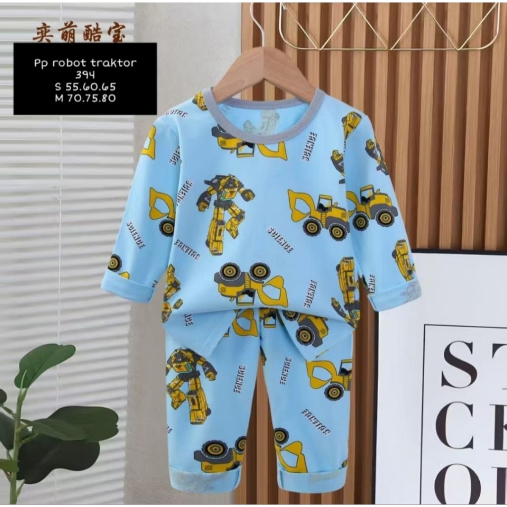 Piyama PP Organik Premium Kubao Robot 1-6th