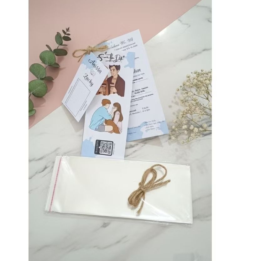 (50 pcs) undangan pernikahan / Hangtag / unik / murah / bisa pakai foto
