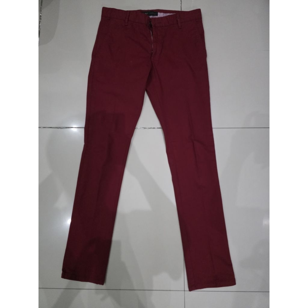 Zara Man Valentines Red Pants. super Limited. 100% original. size 31. celana panjang pria warna mera