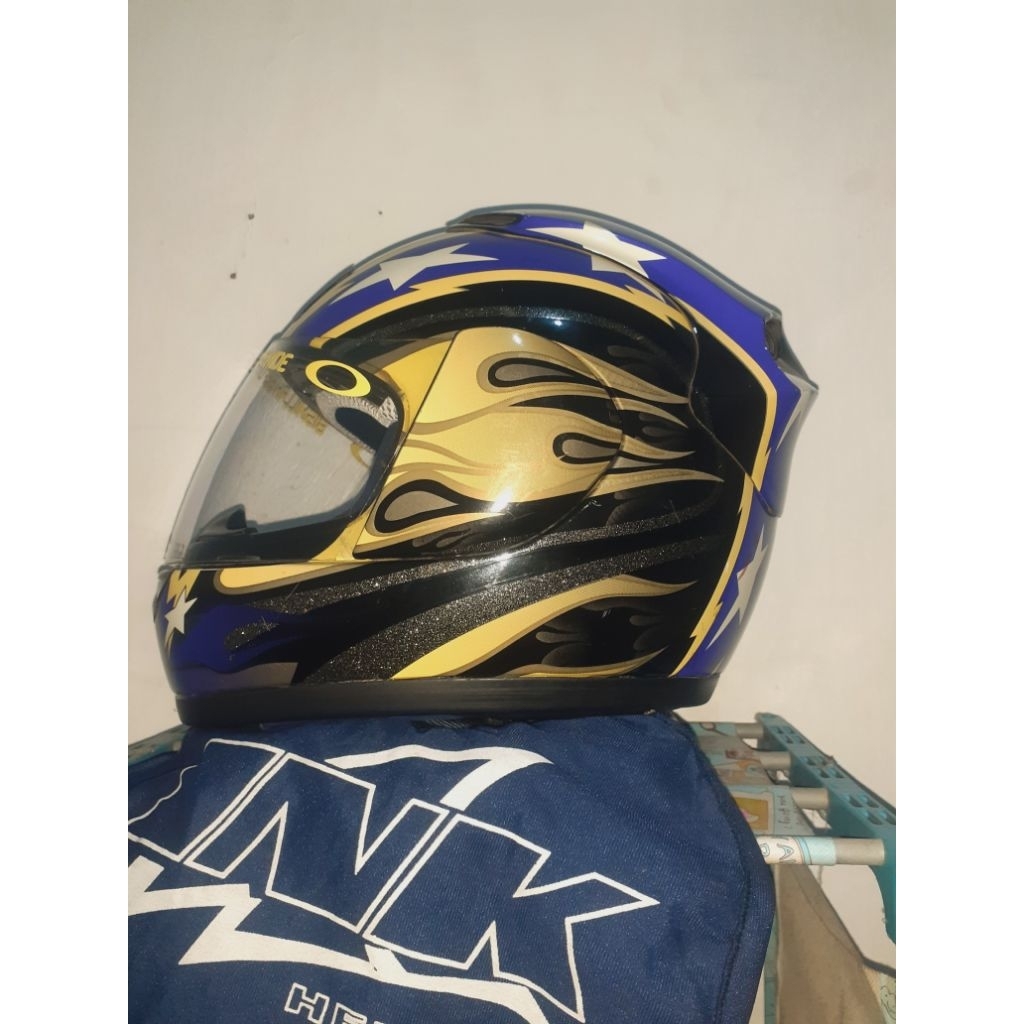 helm ink cl 25 full face motif rare/langka