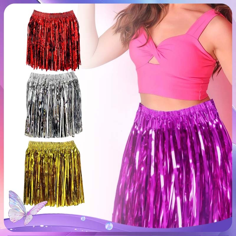 Rok Rumbai Hawai Bunga Rok Rumbai Rumbai Rok Hawai Tali Rafia Rok Rumbai Hula Tali Rafia