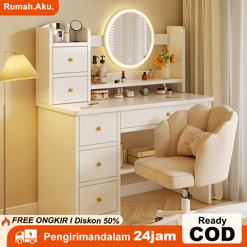 Meja Rias Meja Rias Lampu LED Meja Rias Lampu LED/Meja Rias Aesthetic Meja Rias Minimalis