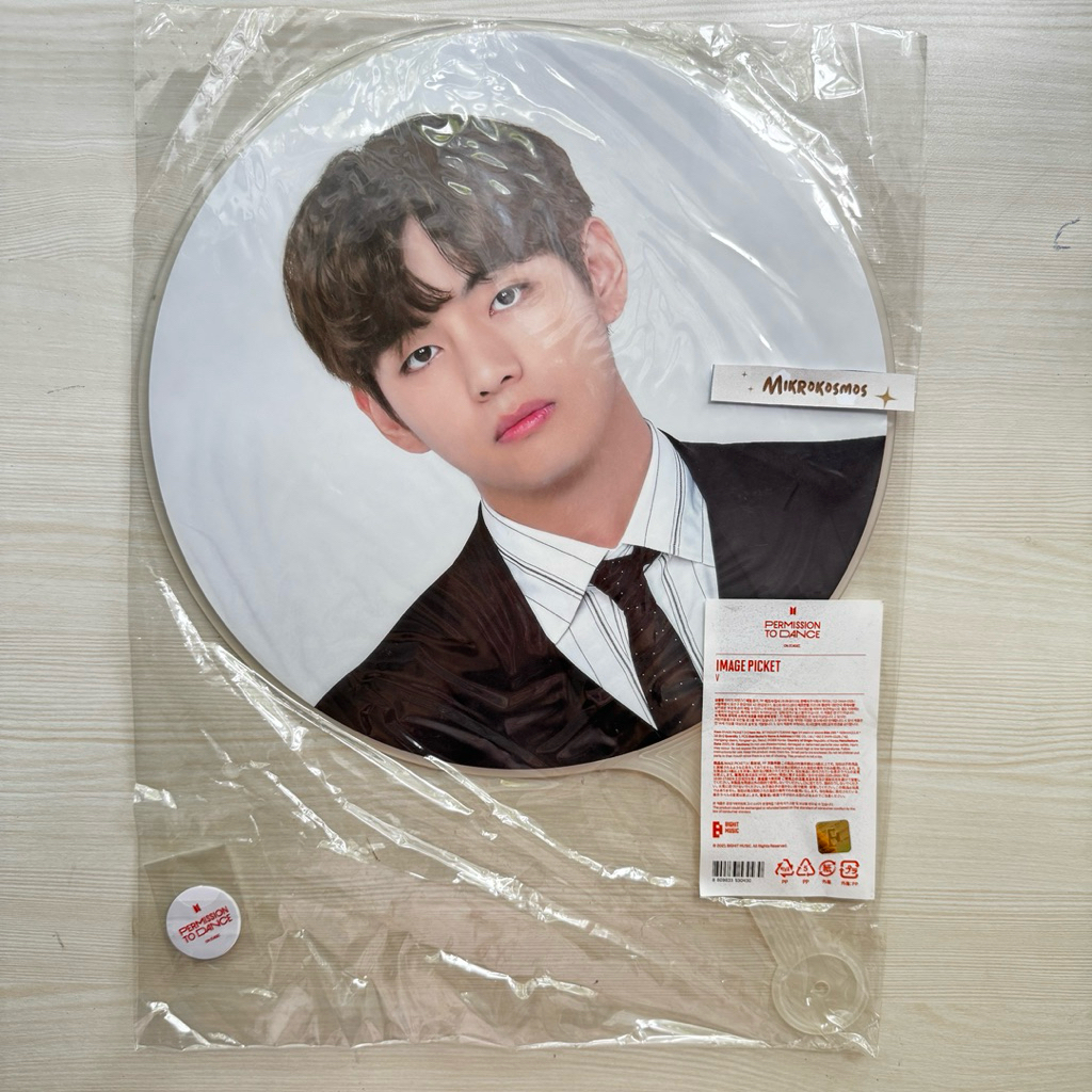 NEW IMAGE PICKET TAEHYUNG kipas - permission to dance BTS OFFICIAL MERCHANDISE