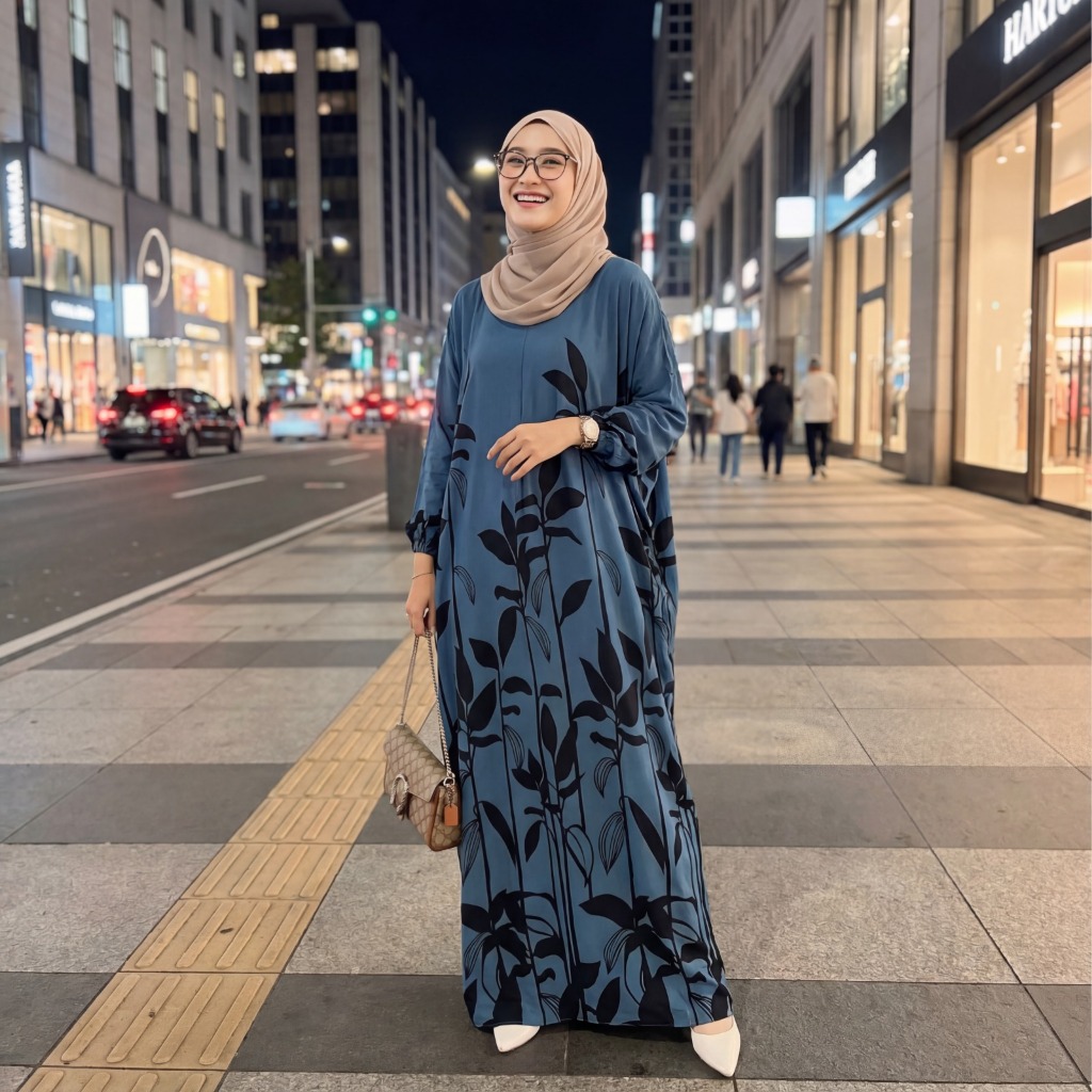 HOT DEALS Aesha Kaftan Rayon Premium Model LAELA Busui Gamis Kaftan Ukuran Allsize LD 160cm Panjang