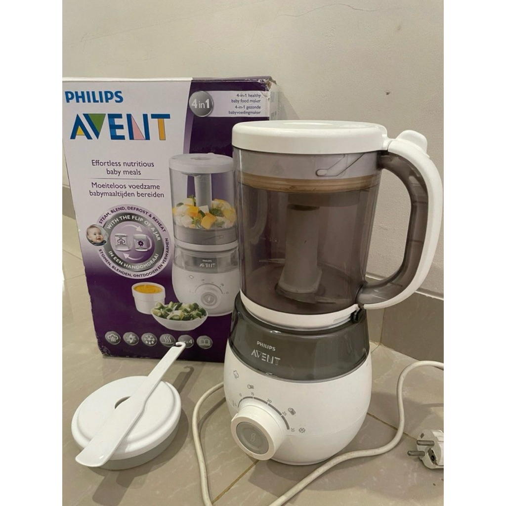 Preloved Philips Avent Baby Food Maker 4 in 1 blender steamer cooker mpasi anak bayi
