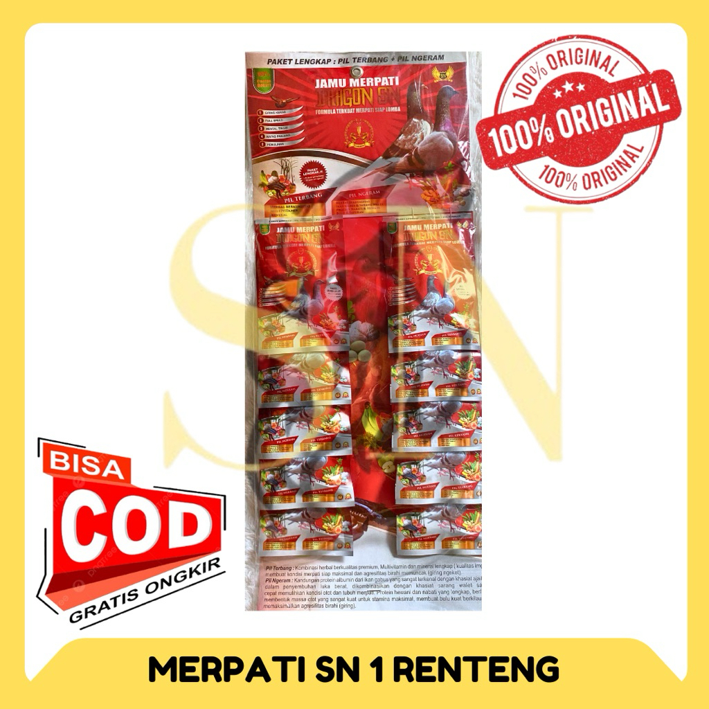 (SNM) Obat Jamu Burung MERPATI SN 1 renteng
