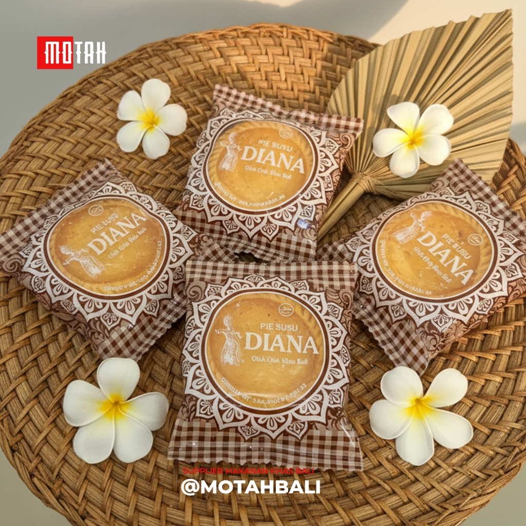 Cemilan Kue Pie Khas Bali 1 Box 50 pcs/ Kue Pie Susu / Oleh Oleh Bali / Cemilan Kue Pie Bali / MOTAH