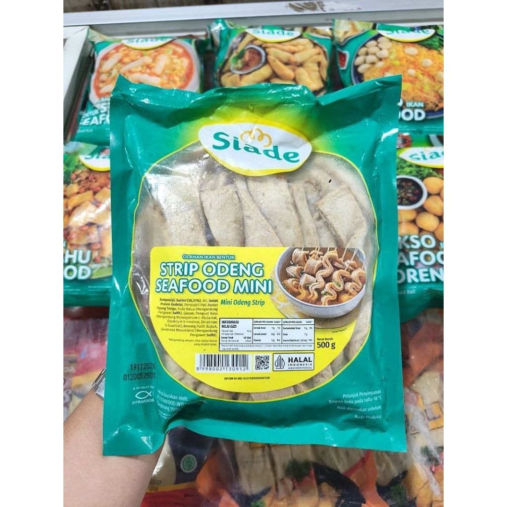 Siade Strip Odeng Seafood Mini 500g | Odeng Frozen Kenyal Gurih | Frozen Food