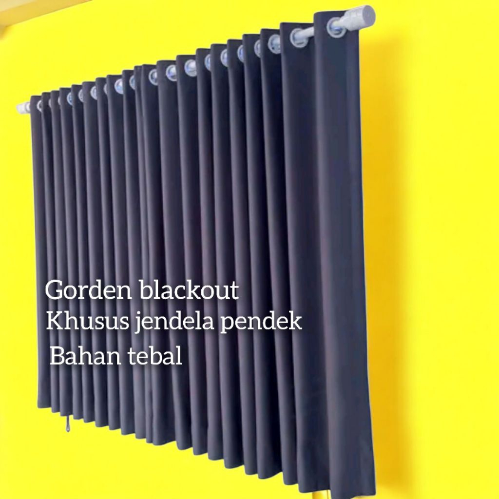Gorden Jendela Pendek Gorden Jendela Kamar Bahan Blackout Import