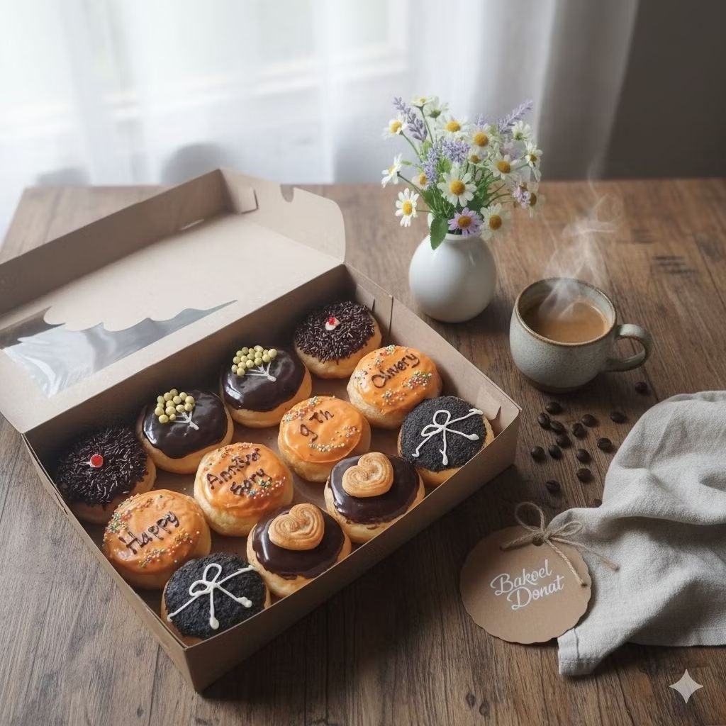 Donat ulang tahun /Donat ultah/ Donat mini ( bisa request tulisan