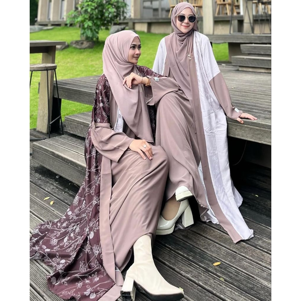Mahera Abaya Gamis mewah Gamis Lebaran Gamis Motif