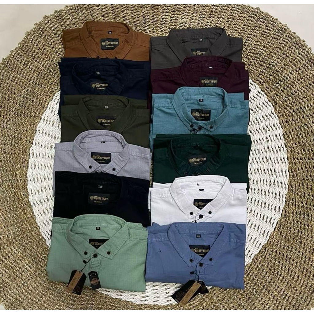 Eighty Eight Kemeja polos premium