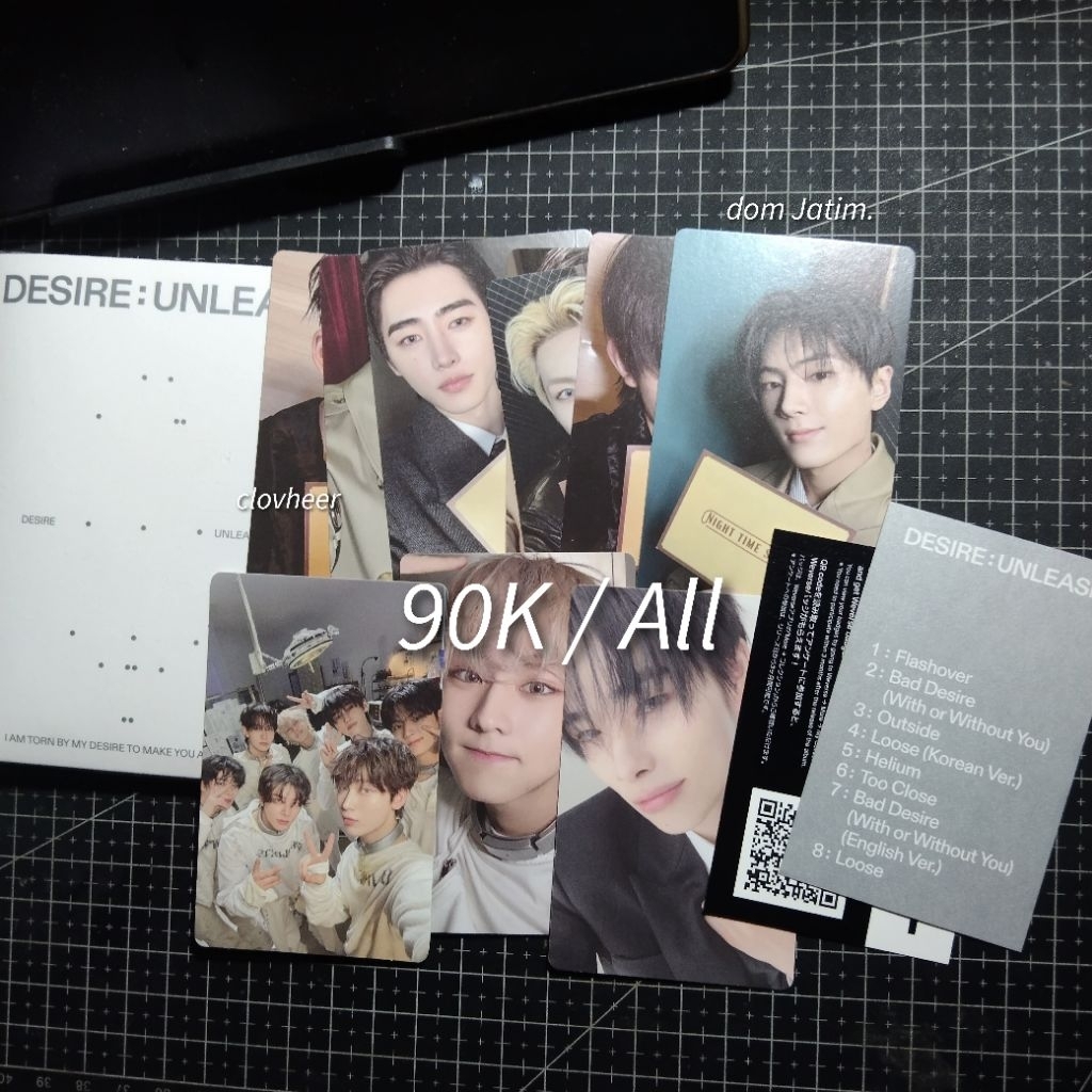 [ready] album unsealed enhypen - weverse du desire unleash pc jungwon ni-ki