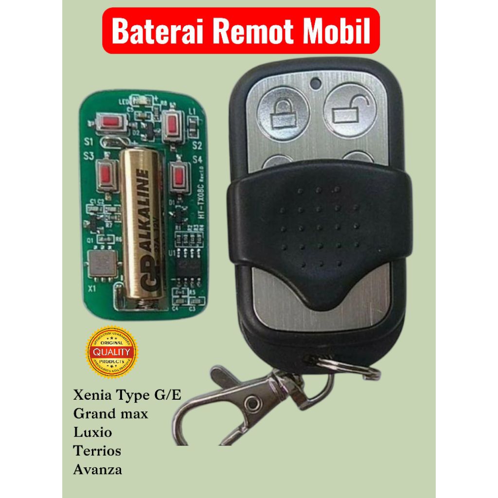 Baterai Remot Mobil Grand max/Luxio/Avanza lama/Xenia type G/E