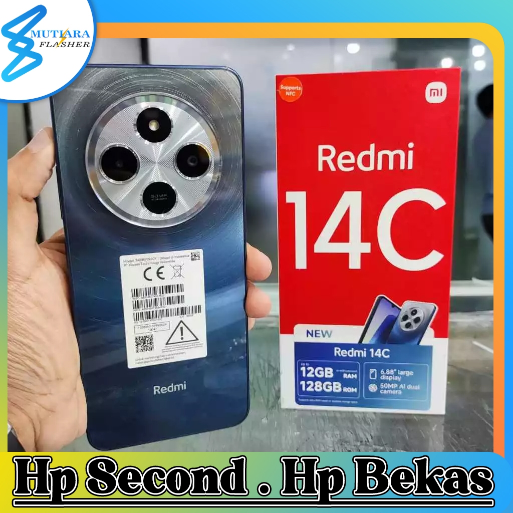 Xiaomi Redmi 14C Ram 6/128GB | Ram 8/256GB Bekas Original Flasher Store