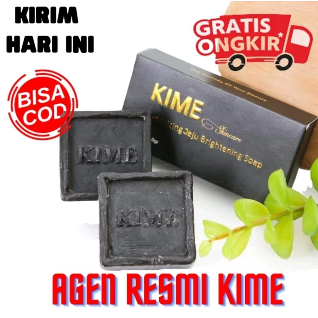 Kime Skincare Sabun isi 2 batang kemasan hitam exp2027