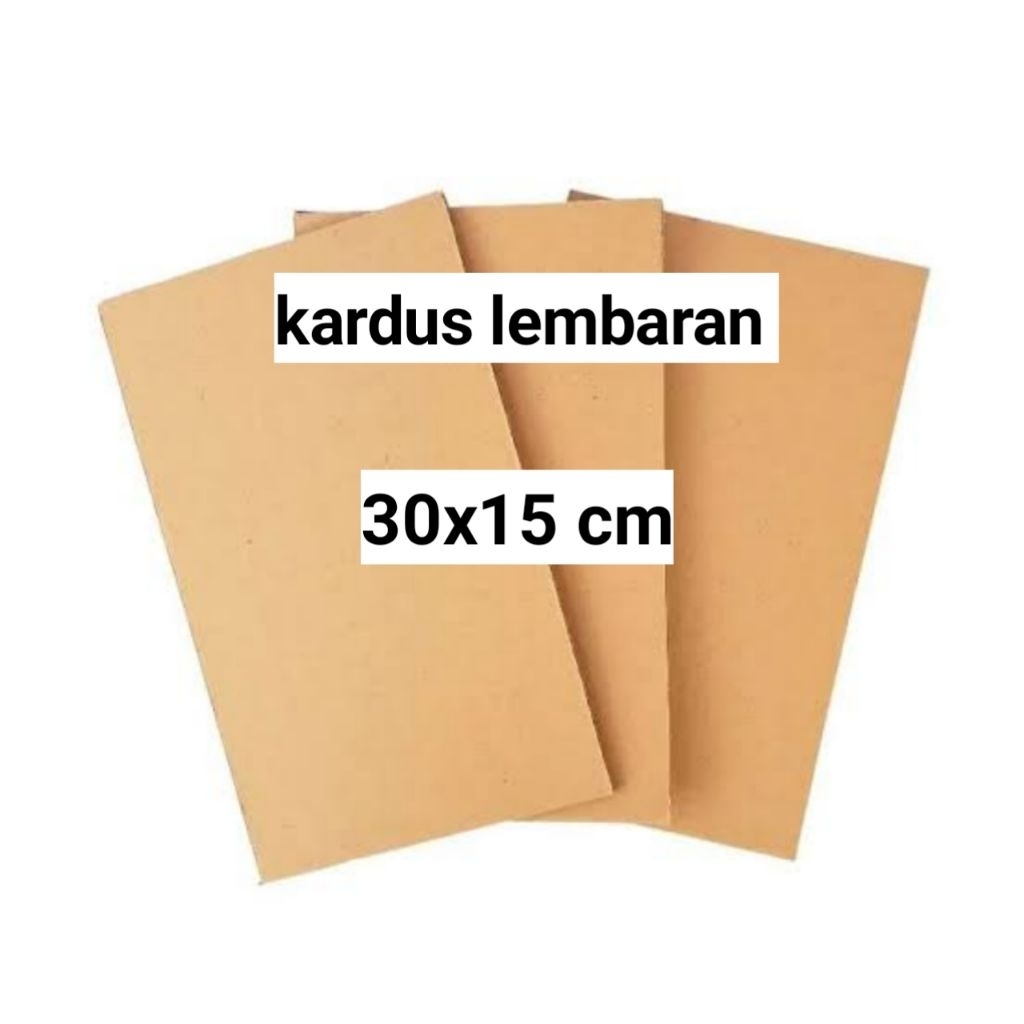 kardus lembaran 30x15cm