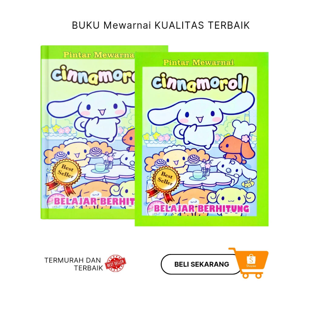 Buku Mewarnai anak-anak Belajar Berhitung PAUD TK