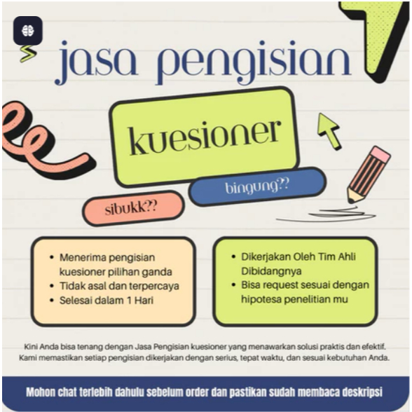 Jasa Isi Kuesioner / Pengisian Kuesioner / Layanan Pegisian Responden (TERMURAH)