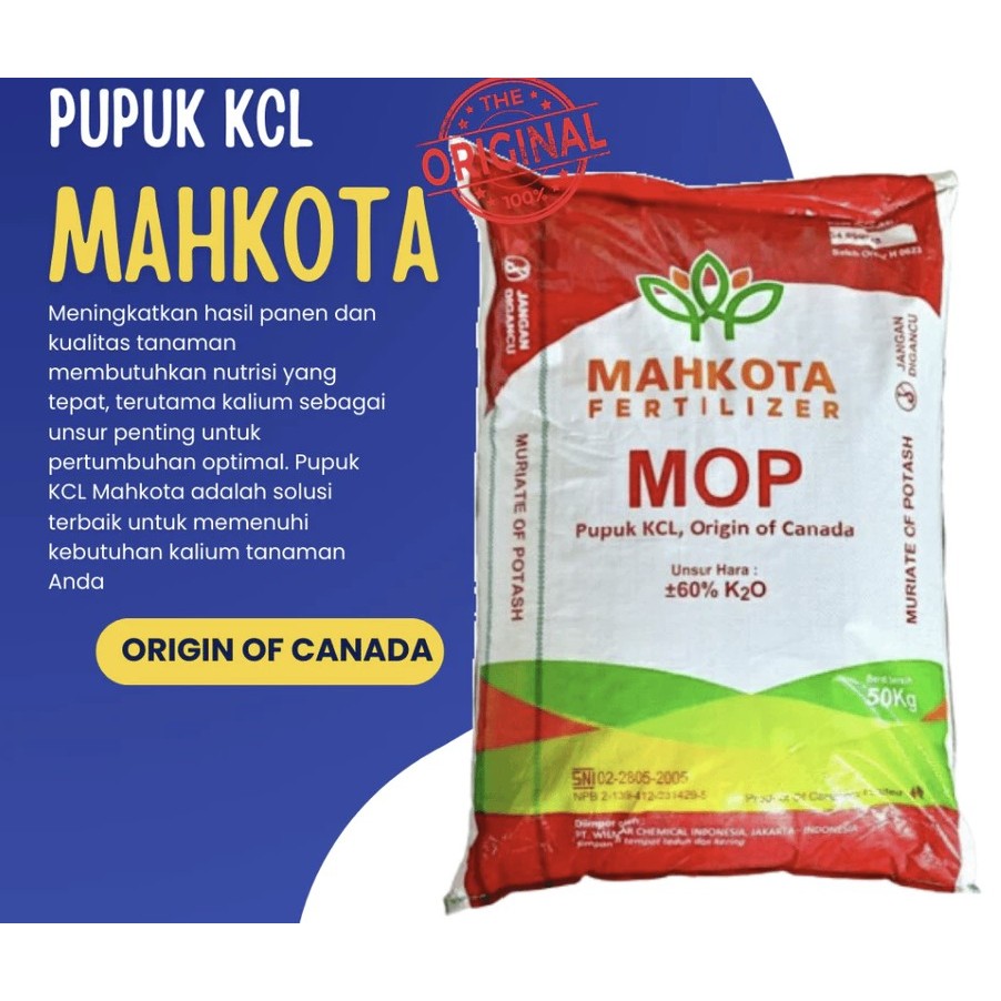 Pupuk KCL Mahkota Repack