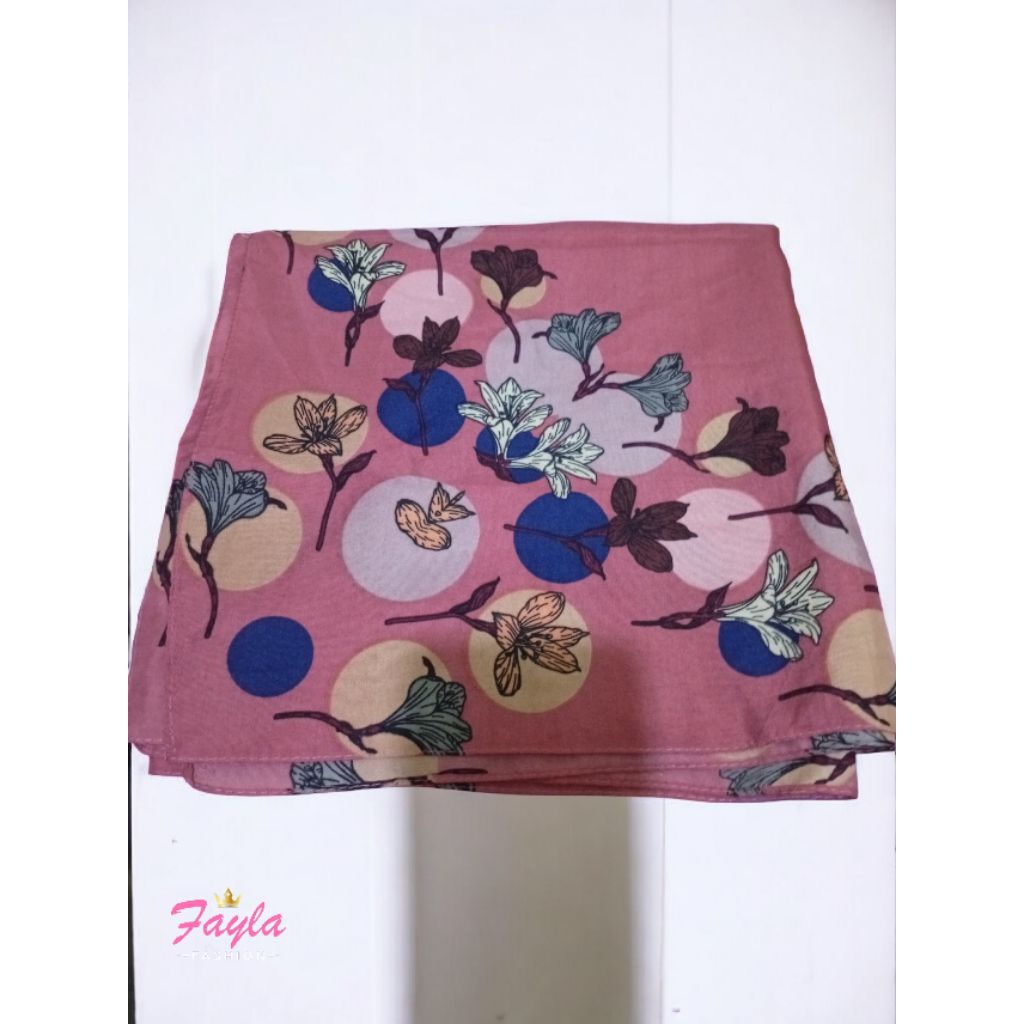 Jilbab Segiempat warna Dusty Pink