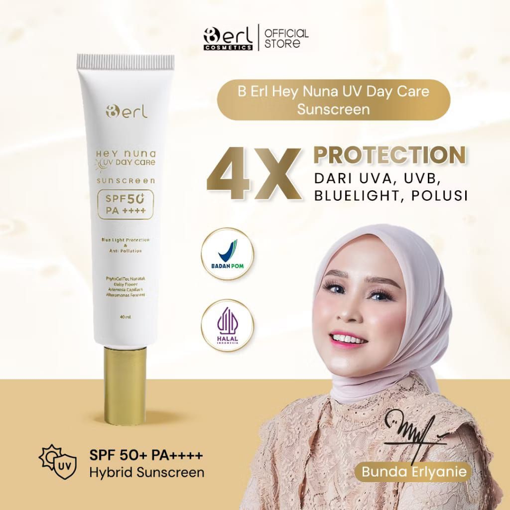 B erl Hay Nuna UV Day Hibrid Sunscreen | 4X Protection | SPF 50 PA++++