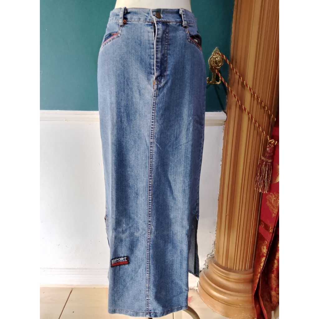 ROK JEANS SPAN PANJANG