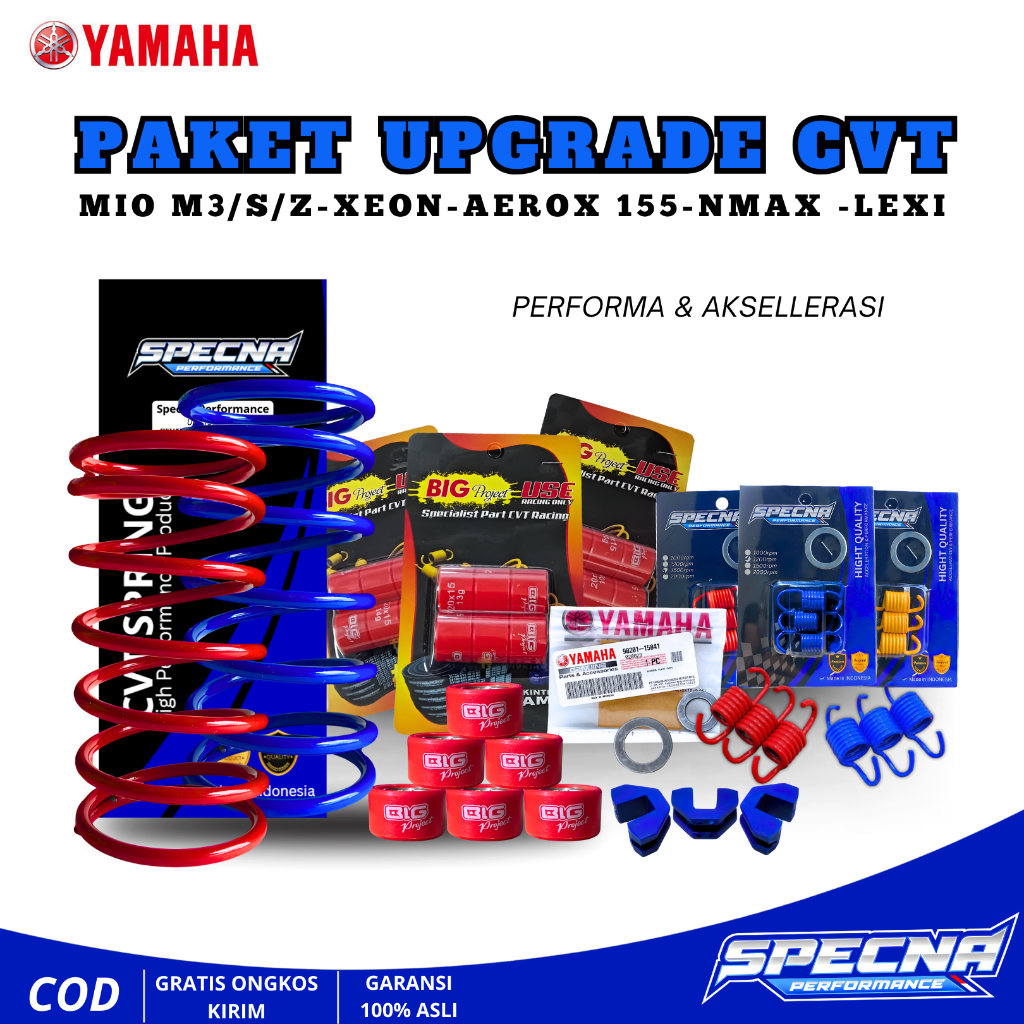 PAKET UPGRADE CVT NMAX AEROX XEON M3 MIO S KIRIAN CVT UPGRADE ROLLER RACING PER CVT AEROX 155