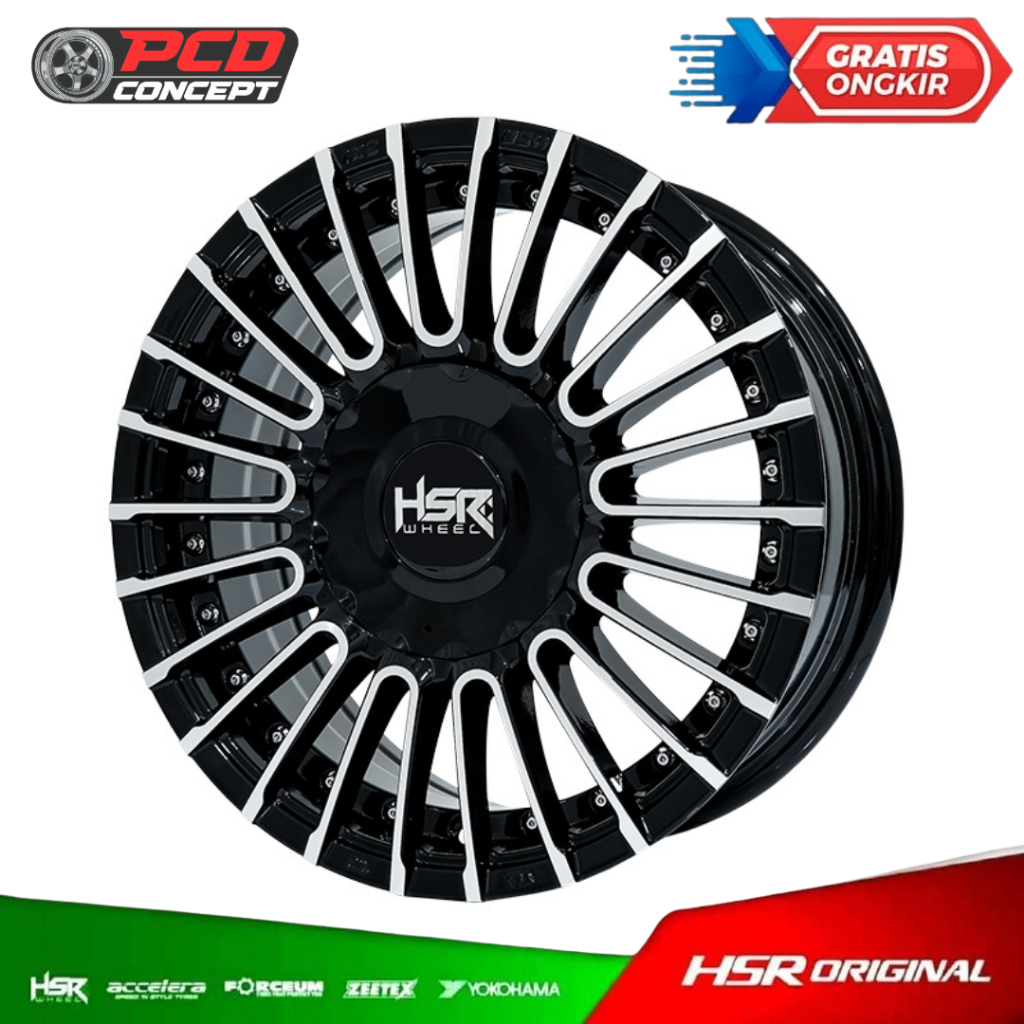 (SUPER SALE) VELG WULING AIR EV AMARASI HSR R14X6 H8X100-114,3 ET36 JARI2 RATA BODI UNTUK KIJANG Spi