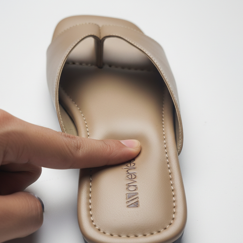 Avenlee Masae Biscuit - Sandal Jepit Wanita Flat Slip On Model Kekinian