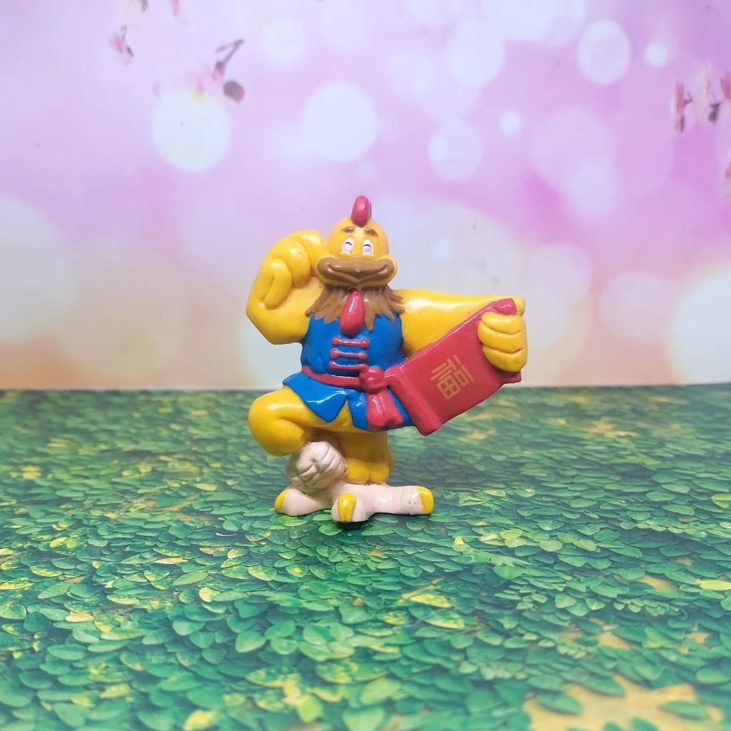 Figure shio ayam ori mcd jadul 93 Welcome year of the rooster figure preloved mainan happy meal