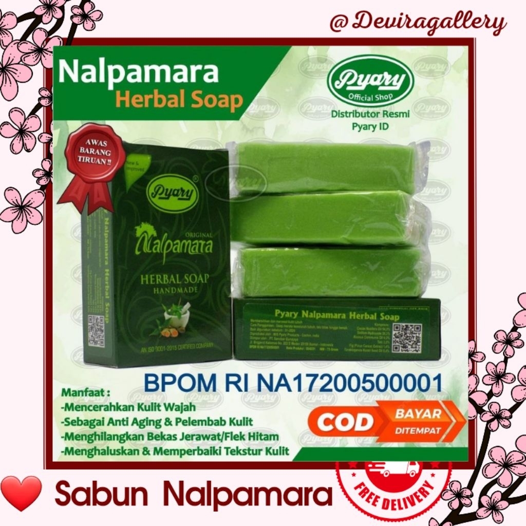 (BPOM & ORIGINAL) Sabun Arab Pyary Nalpamara / Pyary Turmeric / Beauty Cream Turmeric