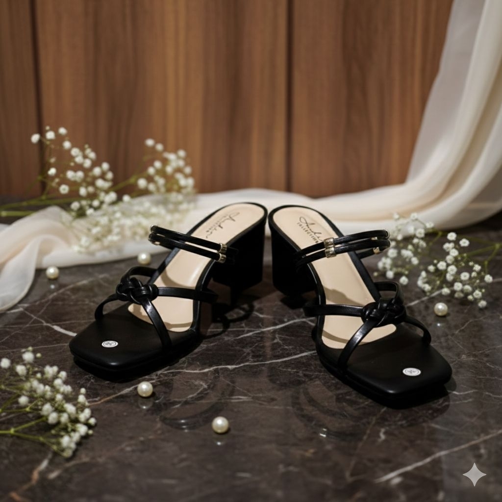 Sandal Wanita Heels Hak Tahu 7cm