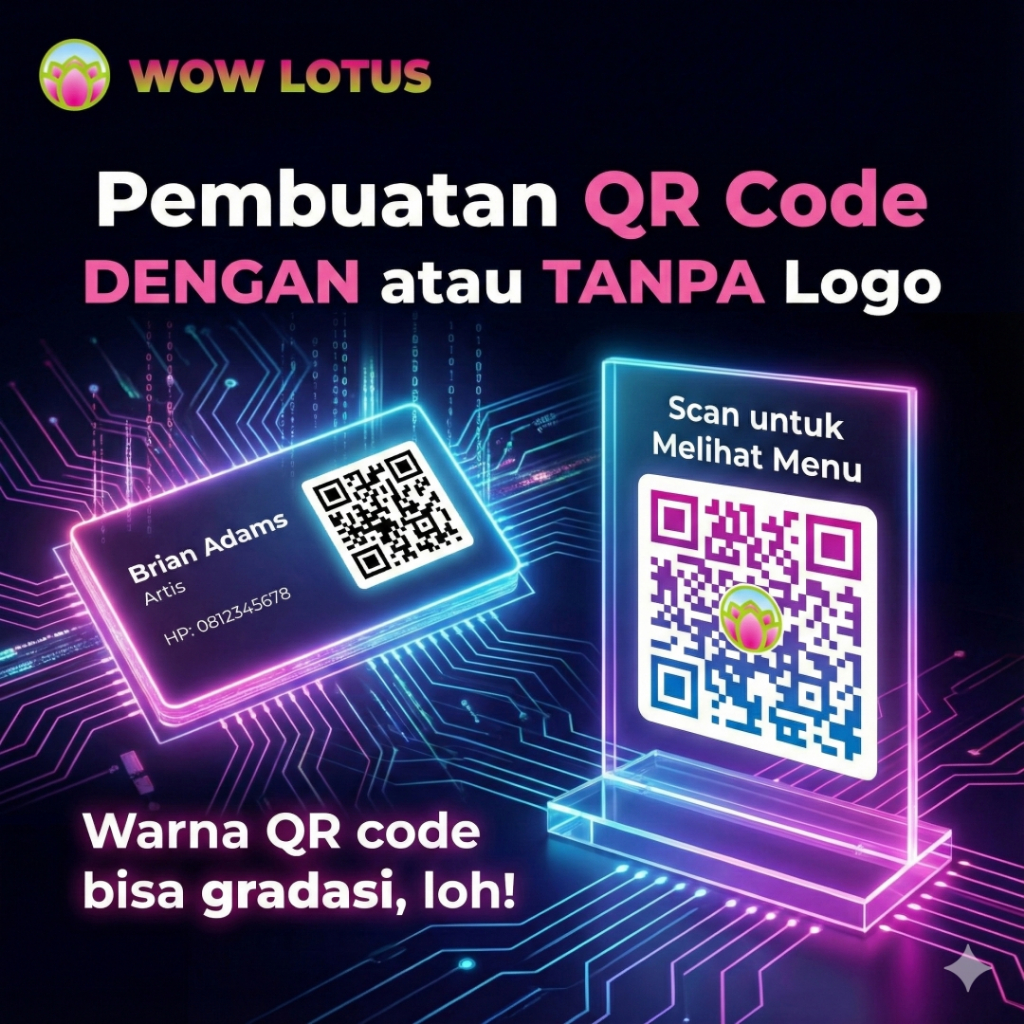 [CEPAT & PERMANEN] Jasa Buat Bikin QR Code / Kode QR Bisa Kasih Logo Tanpa Iklan BERGARANSI - Atau B