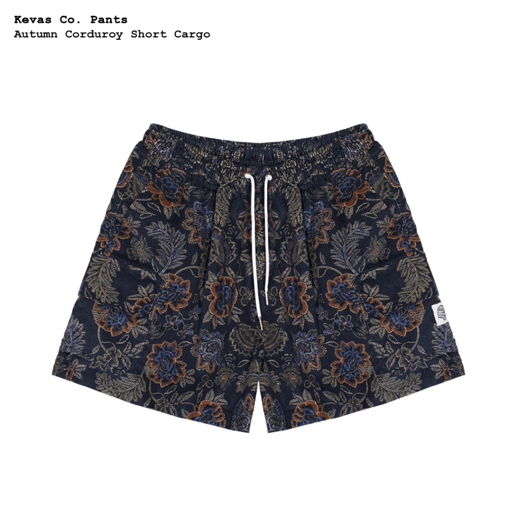Kevas Autumn Corduroy Short Cargo Pants