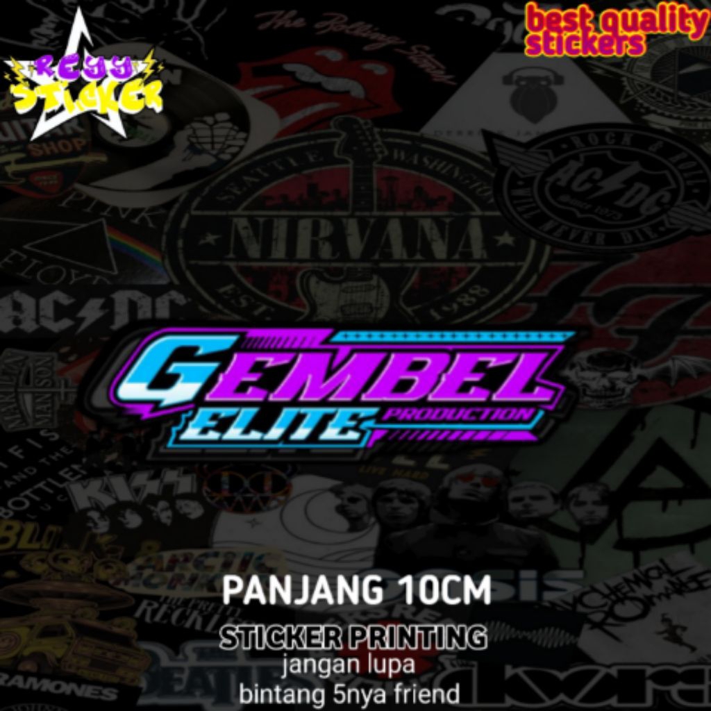 STICKER PRINTING ANTI AIR GEMBEL ELIT