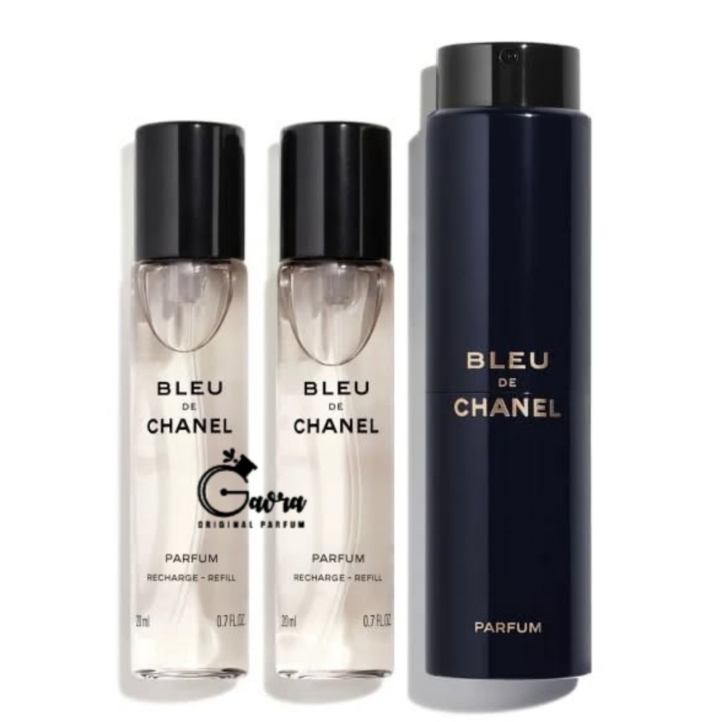 Parfum Original Chanel Bleu de Chanel Twist & Spray PARFUM 3 x 20ml