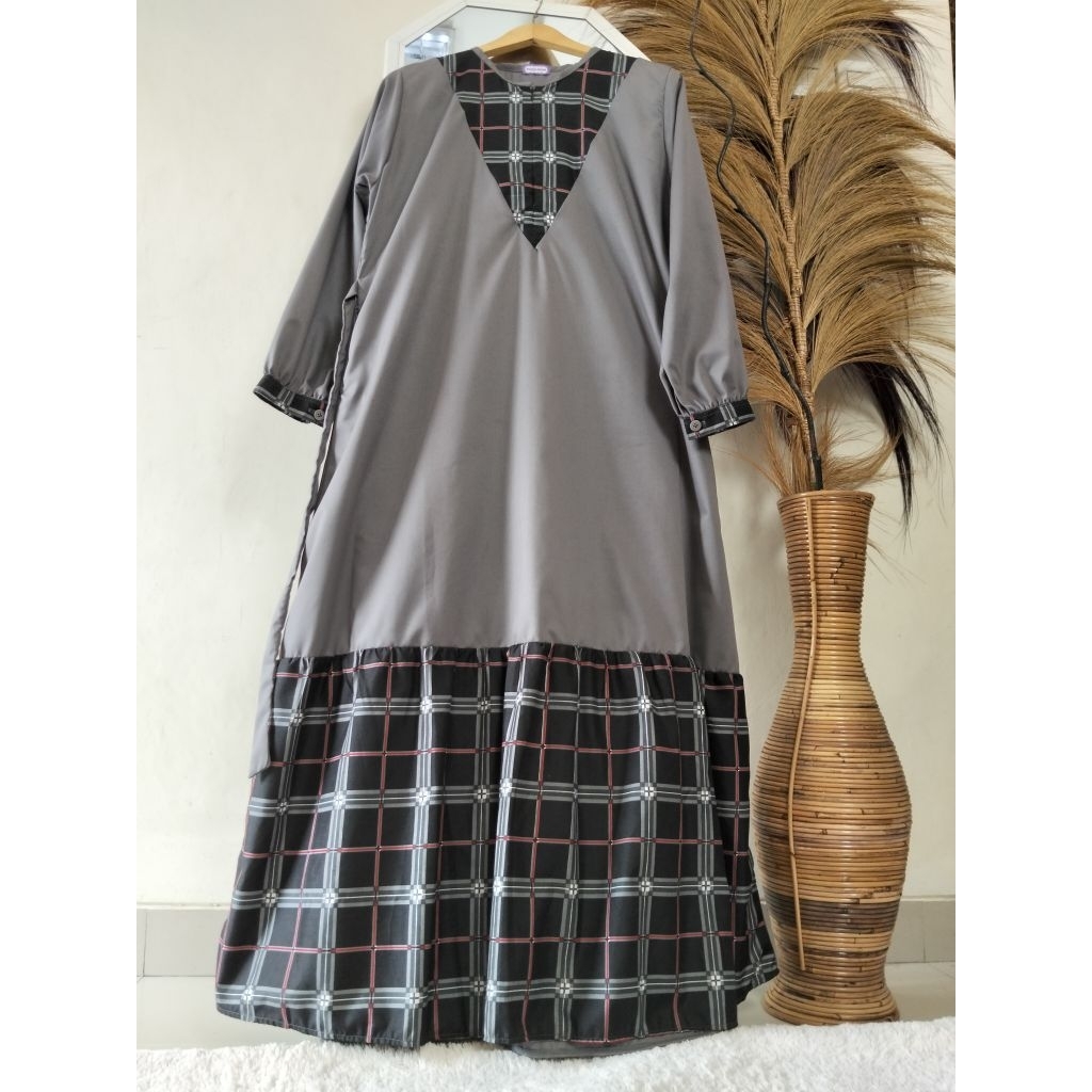 Riana Dress Katun Toyobo premium mix katun motif