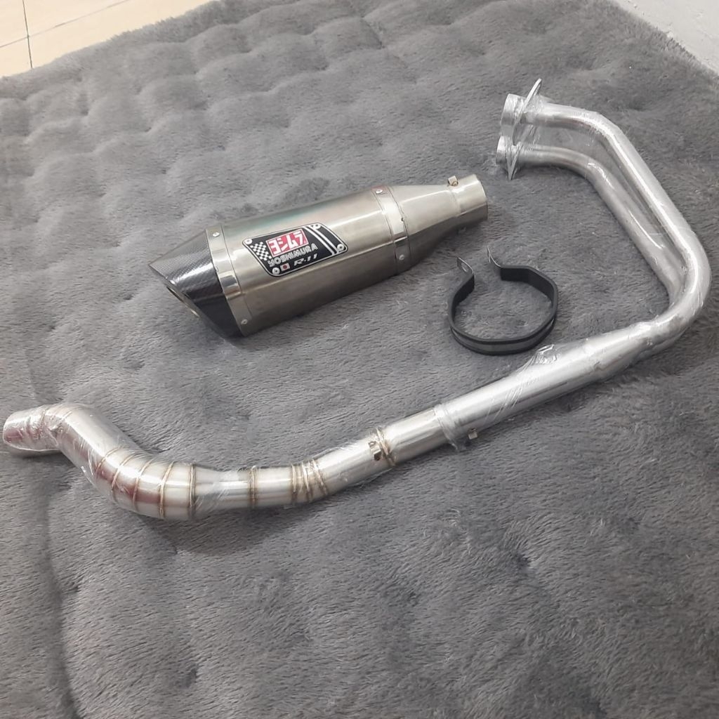 Knalpot racing yoshimura r11 for zx25r, ninja250, cbr250rr, r25, mt25