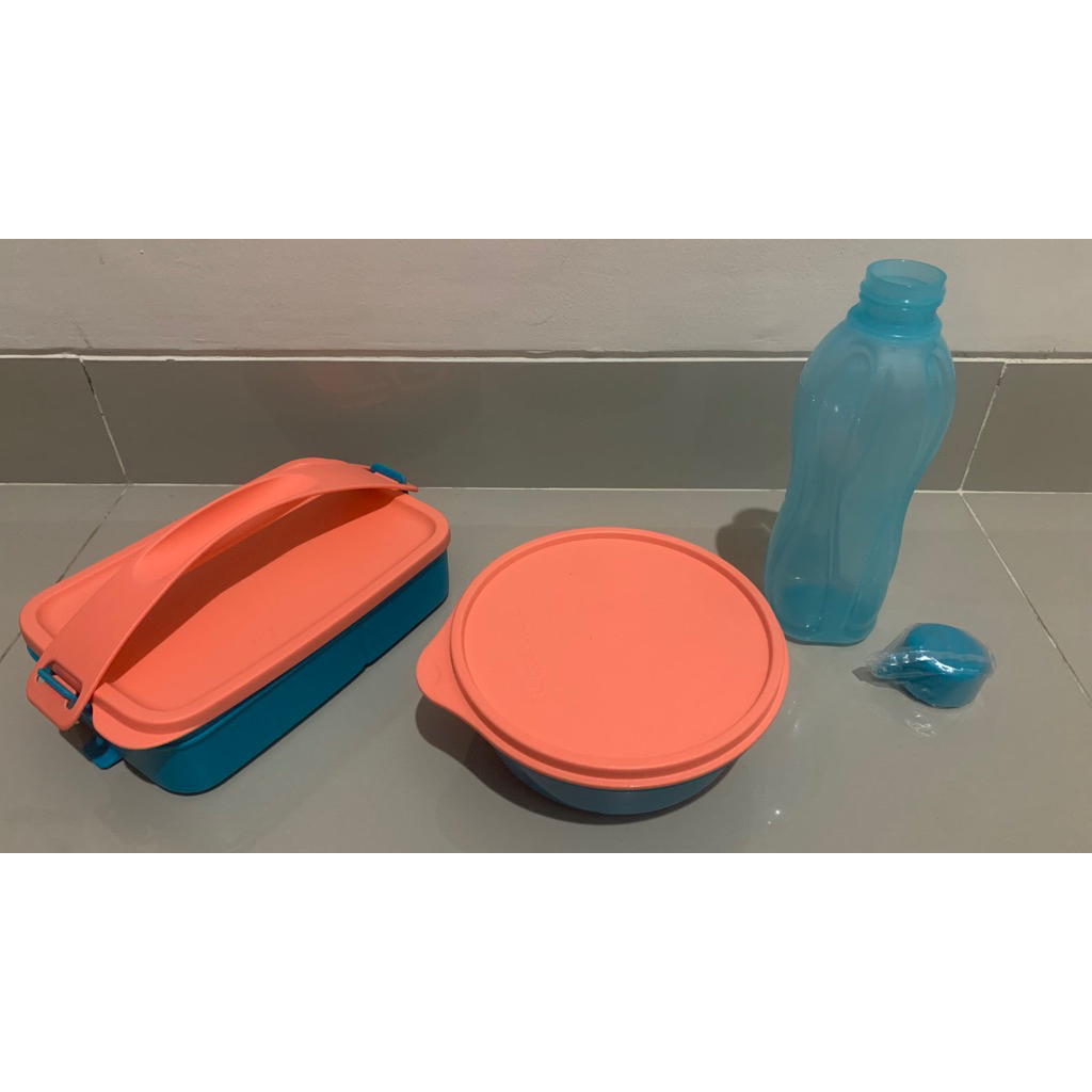 TUPPERWARE My Bestie Set / Paket Tempat Makan Minum Original