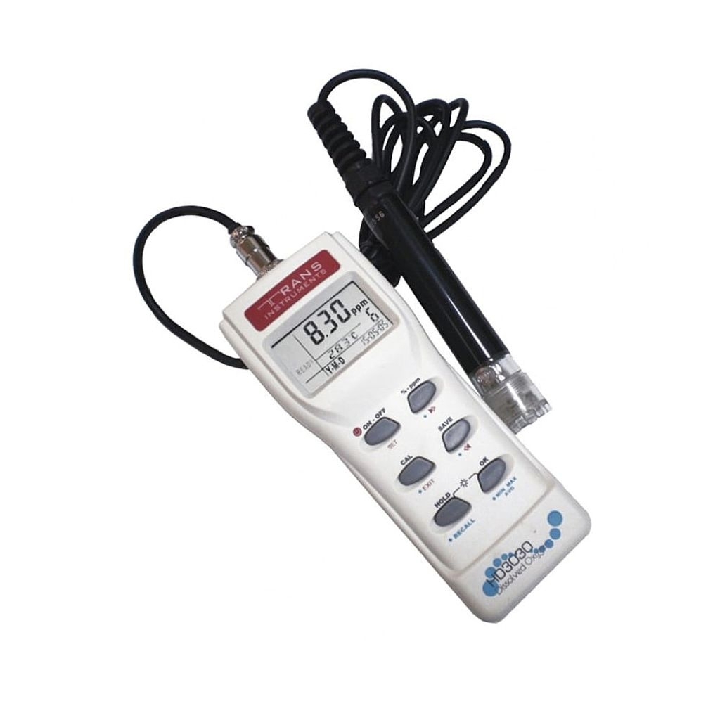 Portable DO Meter HD3030 Trans Instruments – Pengukur Oksigen Terlarut + Probe 3 Meter | Aquaculture