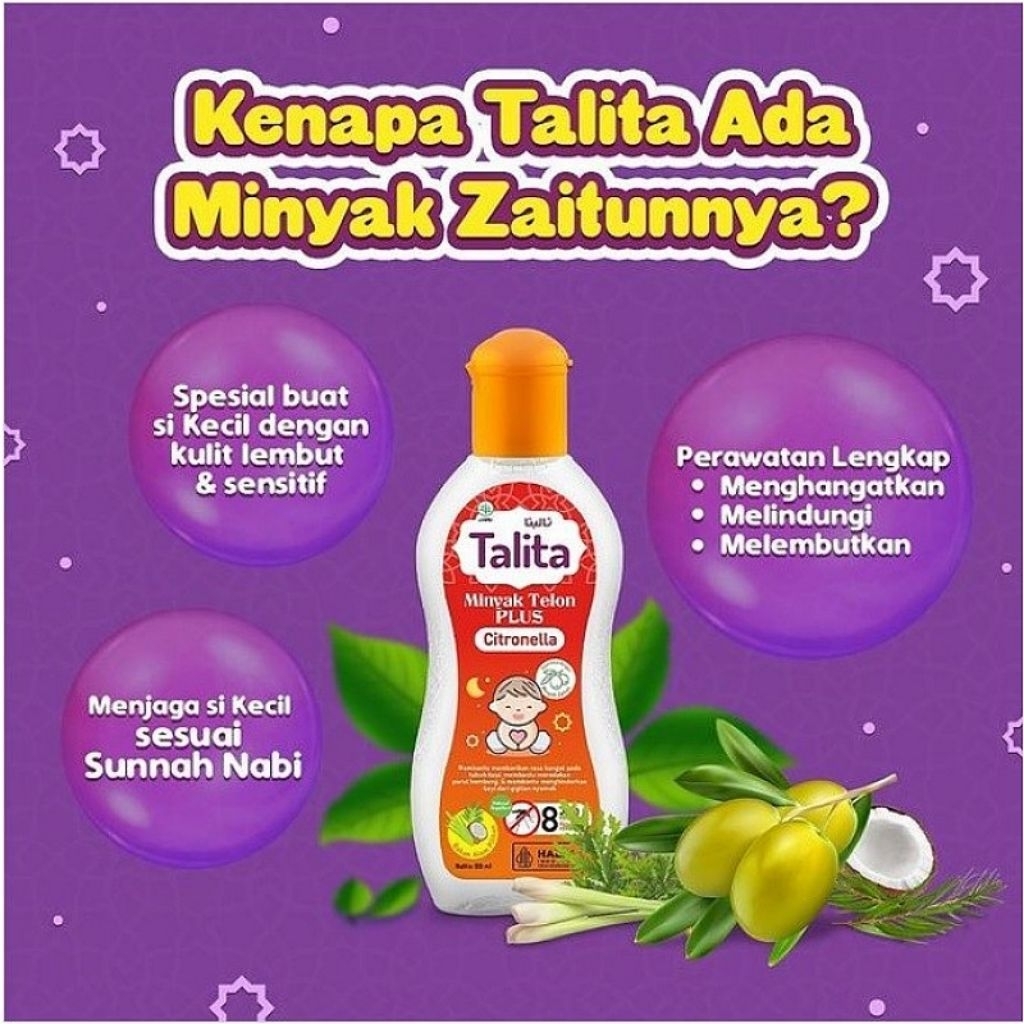 Minyak Telon plus talita citronella 125ml
