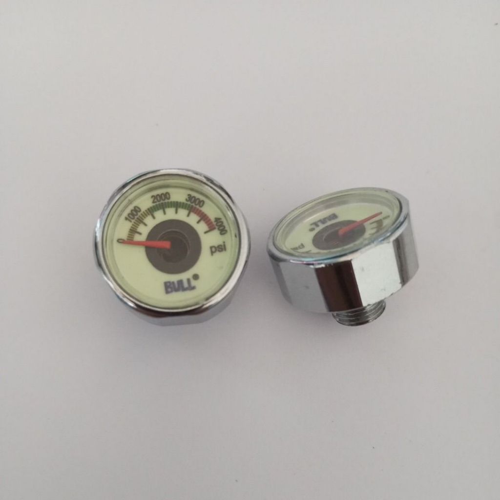Manometer Bull Putih 4000psi OD 22