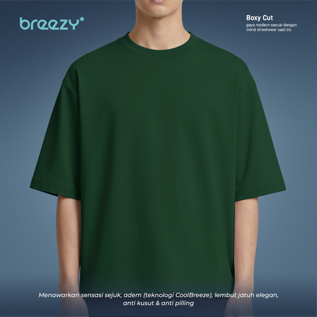 BREEZY Kaos T-Shirt Boxy Cut Danbowl 210 RWDMAN | Sycamore Color